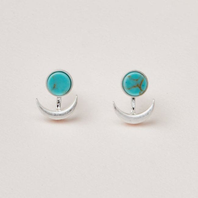 Scout Stone Moon Ear Jacket Turquoise/Silver