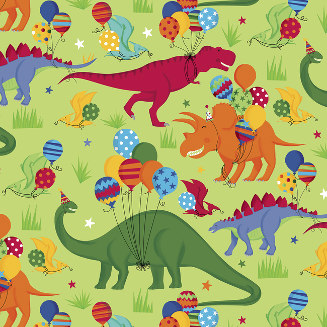 The Gift Wrap Company Roll Wrap-Dinosauria