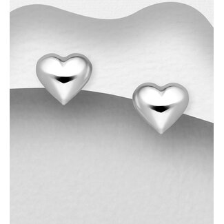 Sterling Studs - Sterling Silver Hearts