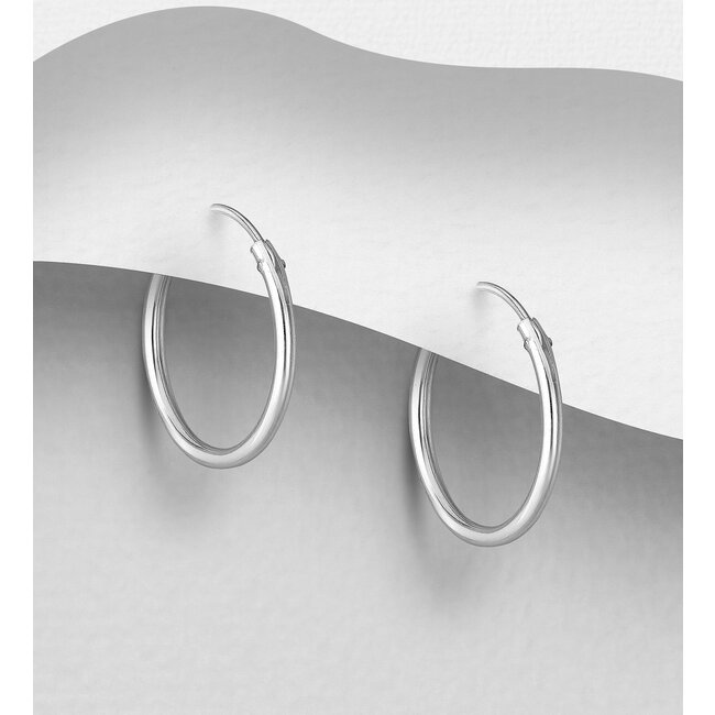 Sterling Sterling - Classic Hoop Earrings