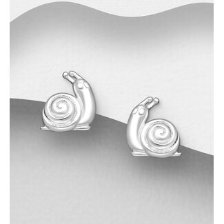 Sterling Studs - Sterling Silver Snails