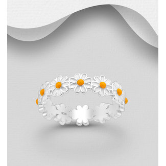 Sterling Sterling Silver Ring-  Daisy Chain