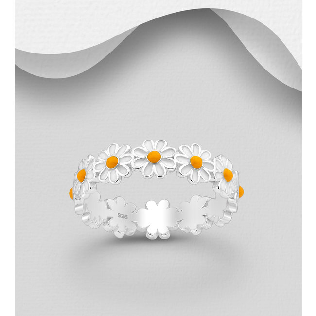 Sterling Sterling Silver Ring-  Daisy Chain