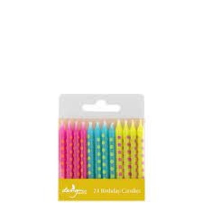 Design Design Birthday Candles-Brite Dots