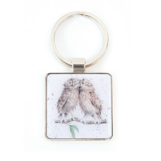 WRENDALE Owls-Keychain-Birds Of A Feather
