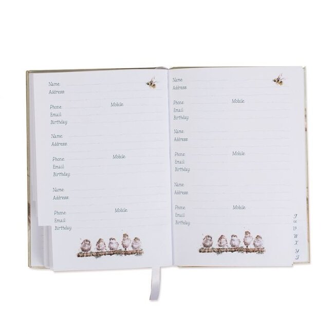 Wrendale Address Book-Piggy In The Middle