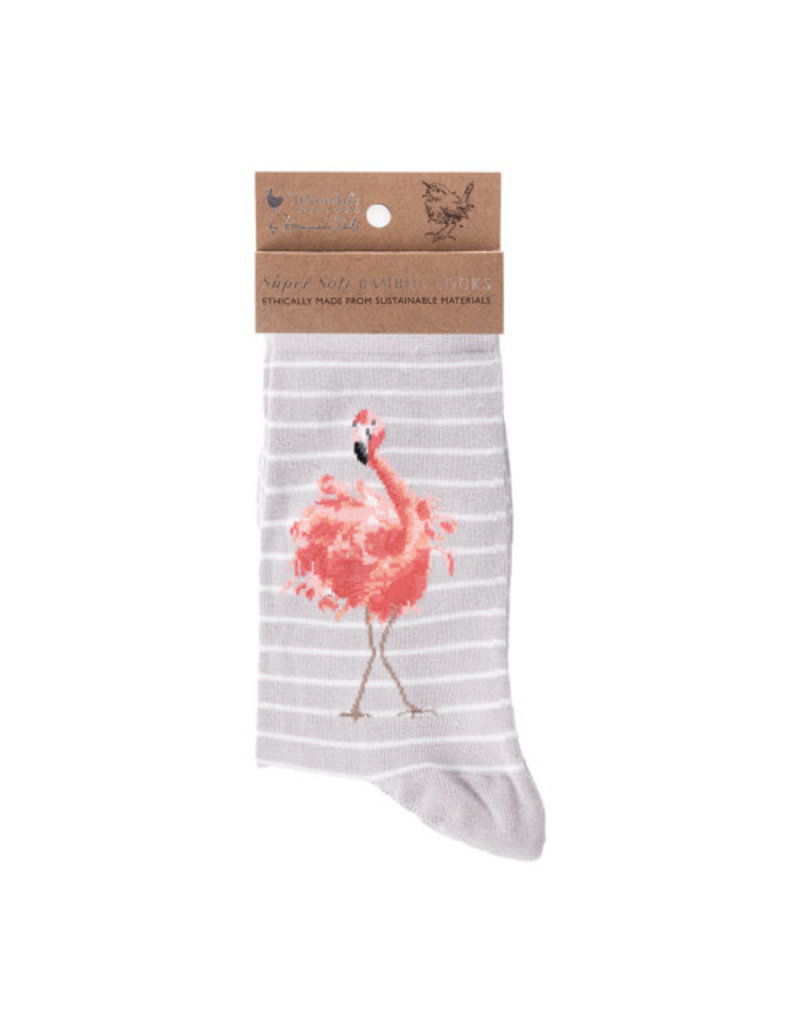 WRENDALE Bamboo Socks-Flamingo-Pretty in Pink