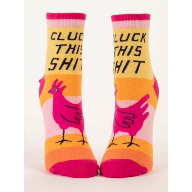 Blue Q Ladies Ankle Socks-Cluck  this Shit