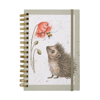WRENDALE A5 Hedgehog Spiral Bound Notebook-Busy As A Bee