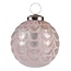 Scalloped Glass Ornament - Blush