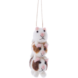 Option 2/ Silver Tree Ornament- Guinea Pig Stack