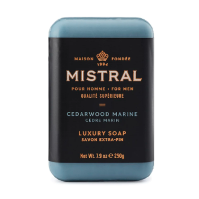 Mistral Men’s Bar Soap 250 gr. - Cedarwood Marine