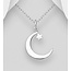Sterling Silver Moon & Star Necklace
