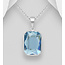 Sterling Necklace w/Austrian Crystal (More Colours)