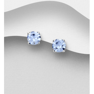 Sterling Sterling Silver & Crystal Studs (More Colours)