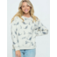 Grey Tabby Cat Print Sweatshirt