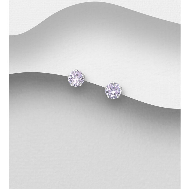 Sterling Small Cz. Studs (More Colours)