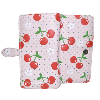 shagwear Large Wallet Pink- Cherries