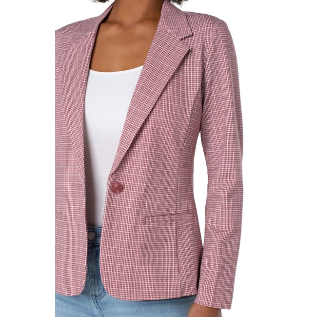 Liverpool Los Angeles Fitted Blazer - Sweet Berry Final Sale
