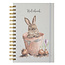 WRENDALE A5 Rabbit Spiral Bound Notebook- The Flower Pot