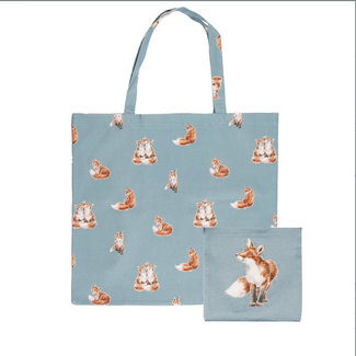 WRENDALE Foldable Shopping Bag Fox (Bright Eyed and Bushy Tailed)