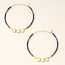 Scout Chromacolor Miyuki Large Hoop- Dark Multi/Gold