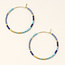 Scout Chromacolor Miyuki Small Hoop- Cobalt Multi/Gold