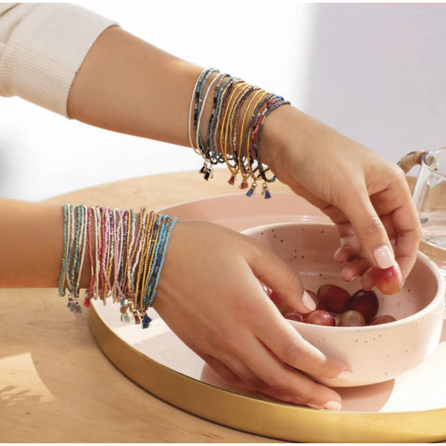 Scout Chromacolor Miyuki Bracelet Trio- Black Multi/Silver