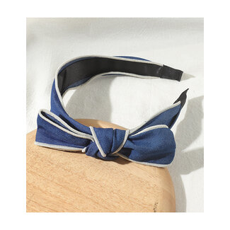 E&S Accessories Blue Bow Headband