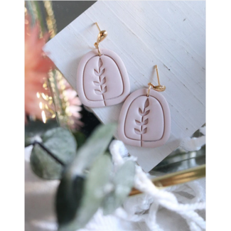 Petal & Posy Sapling Earrings in Silt