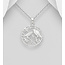Sterling Necklace - Matt Sterling Silver - Birds on Tree