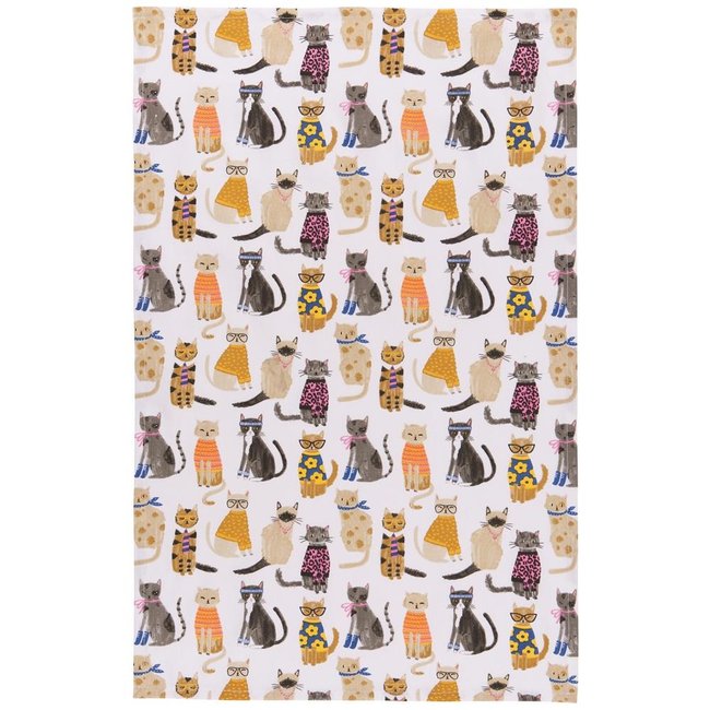 Danica Imports Tea Towel-Feline Fine