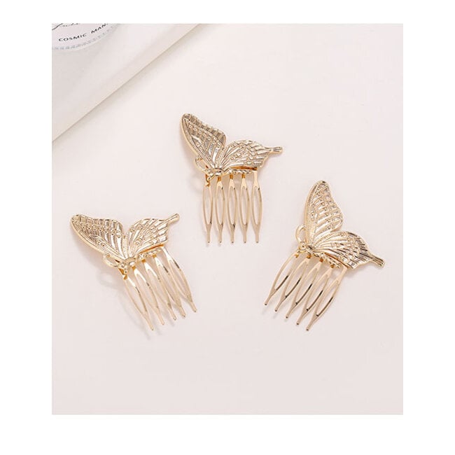 E&S Accessories Butterfly Hair Comb