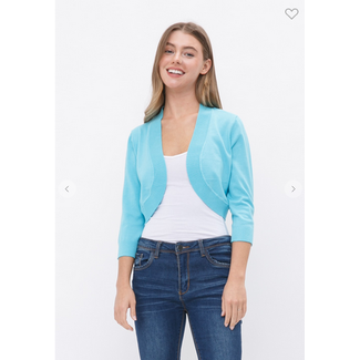 Lily- Bolero Cardigan in Mint