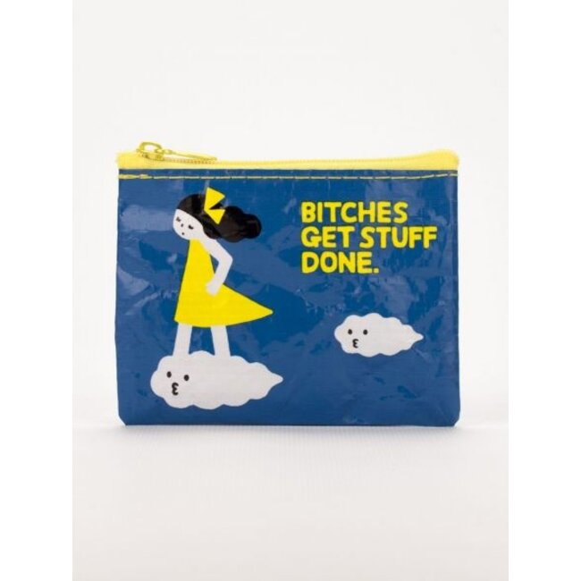 Blue Q Coin Purse - Bitches Get Stuff Done