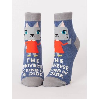 Blue Q Ladies Ankle Socks - The Universe Is Kind Of A Dick