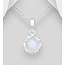 Sterling Sterling Silver Gemstone Necklace (more colours)