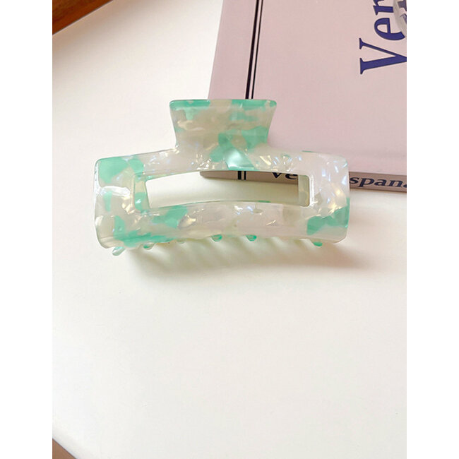 E&S Accessories Rectangular Marbled Hair Claw (more colours)