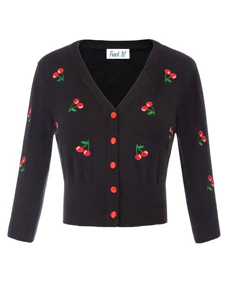 Frock It Debra- Black Cherry Cardigan - Cameron Rose