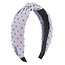 E&S Accessories Fabric Polka Dot Knotted Headband (more colours)