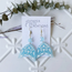 Paper Kite Creations Blue Dangle with Painted White Details - FINAL SALE