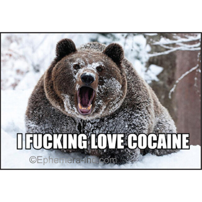 Ephemera Magnet - I F*ing love cocaine