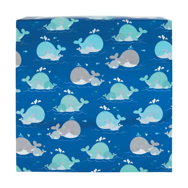 The Gift Wrap Company Roll Wrap-Mommy & Me-Whales