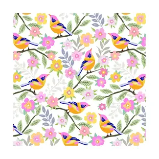 The Gift Wrap Company Roll Wrap-Summer Songbird