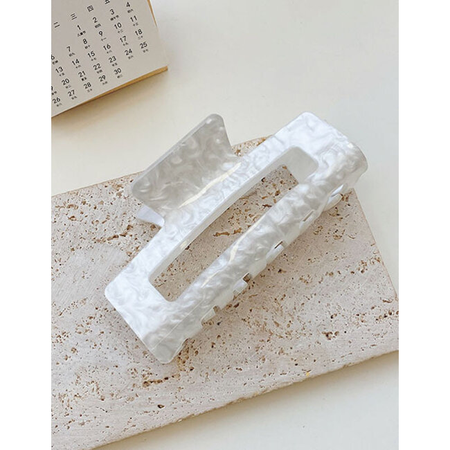 E&S Accessories Rectangular Marbled Hair Claw (more colours)