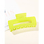 E&S Accessories Neon Milky Rectangular Hair Claw (more colours)