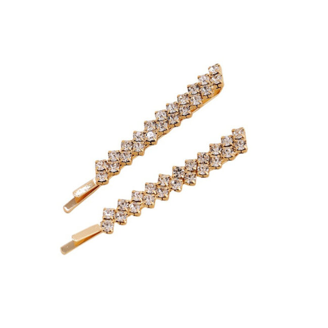 E&S Accessories Set of 2 Rhinestone Hairpins (more colours)