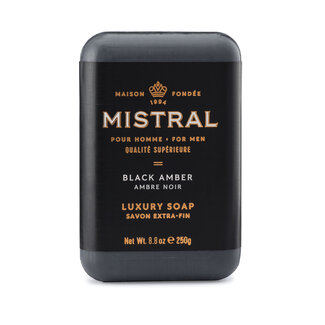 Mistral Men’s Bar Soap 250 g - Black Amber