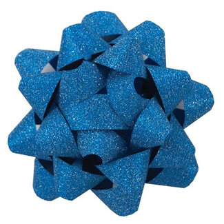 The Gift Wrap Company Bow - Glitter Star Indigo