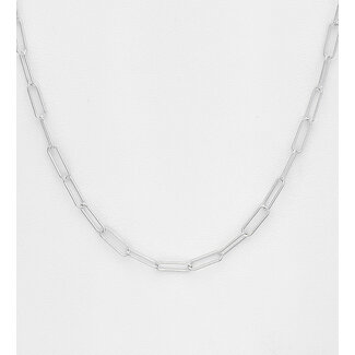 Sterling Italian Silver Link Necklace - 24"